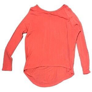 Old Navy Top Raglan Long Sleeve T Shirt Longer Back Round Neck Lightweight Small